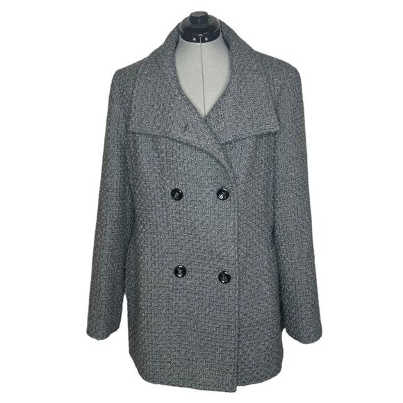 Calvin Klein Gray Wool Blend Coat size 16 (do not bundle) - Picture 1 of 8